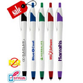 Closeout Elegant White Stylus Clicker Promo Pen - No Minimum